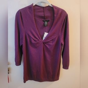 NY&Co Purple Twist Top